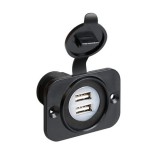 LAMPA Szerelhető dupla USB aljzat - 12/24V 2100MA - vízálló