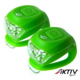 Lámpa Velotech 2LED villogó zöld