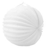 . Lampion, kerek, 22 cm, fehér (PT101801400712)