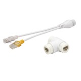 lan+Poe egy kábeles elosztó 2 kamera 1 lan kábelen