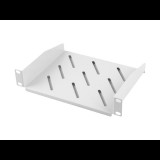 Lanberg 10" 1U 254x180mm rack polc szürke (AK-1012-S) (AK-1012-S)