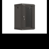 Lanberg 10" Fali rack szekrény 9U 300x300mm - Fekete (WF11-3309-10B)