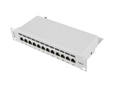 Lanberg 12-port Patch Panel 1U Grey PPF6-9012-S