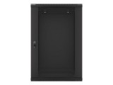 Lanberg 19" 18U Falra szerelhető Rackszekrény Black  WF01-6618-10B