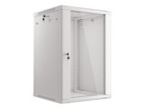 Lanberg 19" 18U Falra szerelhető Rackszekrény Grey WF01-6618-10S