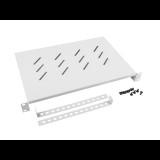 Lanberg 19" 1U 483x300mm rack polc szürke (AK-1004-S) (AK-1004-S)