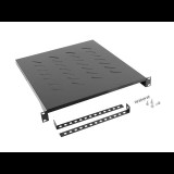 Lanberg 19" 1U 800mm rack polc fekete 25kg teherbírás(AK-1005-B) (AK-1005-B)