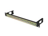 Lanberg 19" 1U sín panel Black AK-1801-B