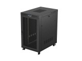 Lanberg 19" 27U Szabadon álló Rackszekrény Black  FF01-8227-23BL