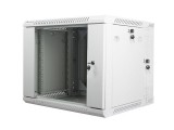 Lanberg 19" 9U Falra szerelhető Rackszekrény Grey WF02-6609-10S
