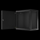 Lanberg 19" Fali rack szekrény 12U 600x450mm - Fekete (WF01-6412-00B)