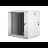 Lanberg 19" Fali rack szekrény 12U 600x600mm - Szürke (WF02-6612-10S)