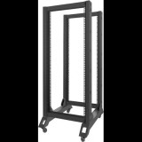 Lanberg 27U 19" nyitott álló rack szekrény 600x800mm fekete (OR01-6827-B) (OR01-6827-B)