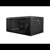 Lanberg 4U 19" fali rack szekrény 600x450mm fekete (WF01-6404-10B) (WF01-6404-10B) - Rack szekrény