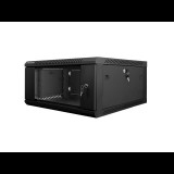 Lanberg 4U 19" fali rack szekrény 600x600mm fekete (WF01-6604-10B) (WF01-6604-10B) - Rack szekrény