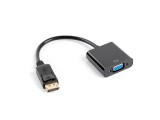 Lanberg AD-0002-BK video átalakító kábel 0,2 M VGA (D-Sub) DisplayPort Fekete