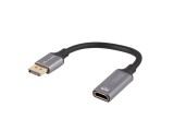 Lanberg AD-DP-HD-04 video átalakító kábel 0,2 M DisplayPort HDMI Ezüst, Fekete