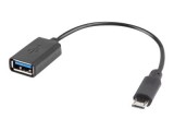 Lanberg AD-OTG-UM-01 USB kábel 0,15 M USB 2.0 Micro-USB A USB A Fekete