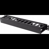 Lanberg AK-1703-B 19" kábelrendező panel 1U - Fekete (AK-1703-B)