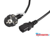 Lanberg CA-C13C-11CC-0030-BK IEC320 C13 10A fekete tápkábel 3m