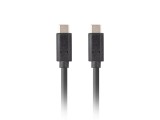 Lanberg CA-CMCM-32CU-0010-BK USB kábel 1 M USB 3.2 Gen 2 (3.1 Gen 2) USB C Fekete
