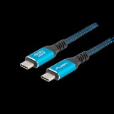 Lanberg CA-CMCM-45CU-0010-BK USB 3.2 Gen 2 (3.1 Gen 2) 1 M USB C Fekete, Kék USB kábel