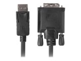LANBERG CA-DPDV-10CU-0030-BK Lanberg cable Displayport(M) V1.2->DVI-D(M)(24+1) 3m Black DUAL LINK