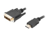 LANBERG CA-HDDV-10CC-0018-BK Lanberg cable HDMI -> DVI-D(18+1) M/M Single Link, black 1,8m