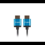 Lanberg CA-HDMI-22CU-0018-BK HDMI - HDMI 2.0 Kábel 1.8m - Fekete (CA-HDMI-22CU-0018-BK)