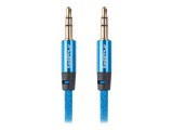 LANBERG CA-MJMJ-10CU-0020-BL Lanberg Premium Cable Audio Mini jack 3,5mm 3pin, 2m Blue