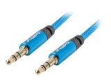 LANBERG CA-MJMJ-10CU-0030-BL Lanberg Premium Cable Audio Mini jack 3,5mm 3pin, 3m Blue