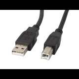 Lanberg CA-USBA-10CC-0050-BK USB-A - USB-B (apa - apa) kábel 5m - Fekete (CA-USBA-10CC-0050-BK)