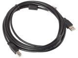 Lanberg CA-USBA-11CC-0030-BK USB kábel 3 M USB 2.0 USB B Fekete