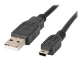 LANBERG CA-USBK-10CC-0018-BK cable USB 2.0 mini AM-BM5P 1.8m black