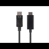 Lanberg DisplayPort 1.1 apa - HDMI 1.4 apa Kábel 3m - Fekete (CA-DPHD-11CC-0030-BK)