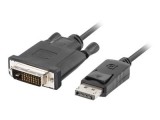 Lanberg DisplayPort 1.1 - DVI-D 24+1 kábel 1.8m (CA-DPDV-10CU-0018-BK)