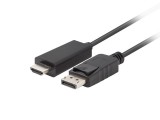 Lanberg Displayport 1.1 - HDMI kábel 1.8m (CA-DPHD-11CC-0018-BK)