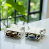 LANBERG DVI-I to VGA/D-Sub PC Átalakító adapter Fehér