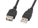 Lanberg extension cable USB 2.0 AM-AF 5m black CA-USBE-10CC-0050-BK
