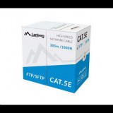Lanberg FTP kábel, CCA, cat.5e, 305m, szürke (LCF5-10CC-0305-S) (LCF5-10CC-0305-S)