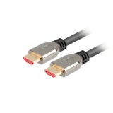 Lanberg HDMI 2.1 apa / apa kábel, 1.8 m, 8K60Hz, fekete - CA-HDMI-30CU-0018-BK