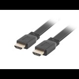 Lanberg HDMI lapos összekötő kábel 3m fekete (CA-HDMI-21CU-0030-BK) (CA-HDMI-21CU-0030-BK) - HDMI