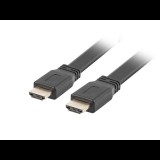 Lanberg HDMI lapos összekötő kábel 5m fekete (CA-HDMI-21CU-0050-BK) (CA-HDMI-21CU-0050-BK)