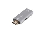 Lanberg HDMI M) - DisplayPort (F) Adapter 4K Silver AD-HD-DP-01