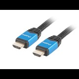 Lanberg HDMI összekötő kábel 1.8m fekete-kék (CA-HDMI-20CU-0018-BL) (CA-HDMI-20CU-0018-BL) - HDMI