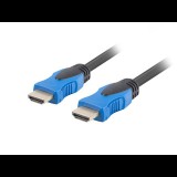 Lanberg HDMI összekötő kábel 3m fekete-kék (CA-HDMI-20CU-0030-BK) (CA-HDMI-20CU-0030-BK)