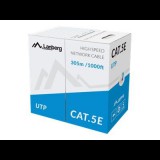 Lanberg LAN kábel UTP cat.5e solid CCA 305m kék (LCU5-10CC-0305-B) (LCU5-10CC-0305-B) - UTP