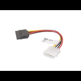 Lanberg MOLEX apa ->SATA anya Tápkábel 15cm (CA-HDSA-10CU-0015)