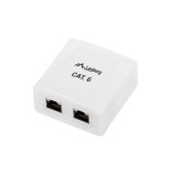 Lanberg OS6-0002-W 2 x RJ-45 Fehér csatlakozó átalakító