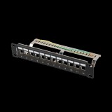 Lanberg patch panel blank 12 port 1U 10 ftp for keystone modules black v2